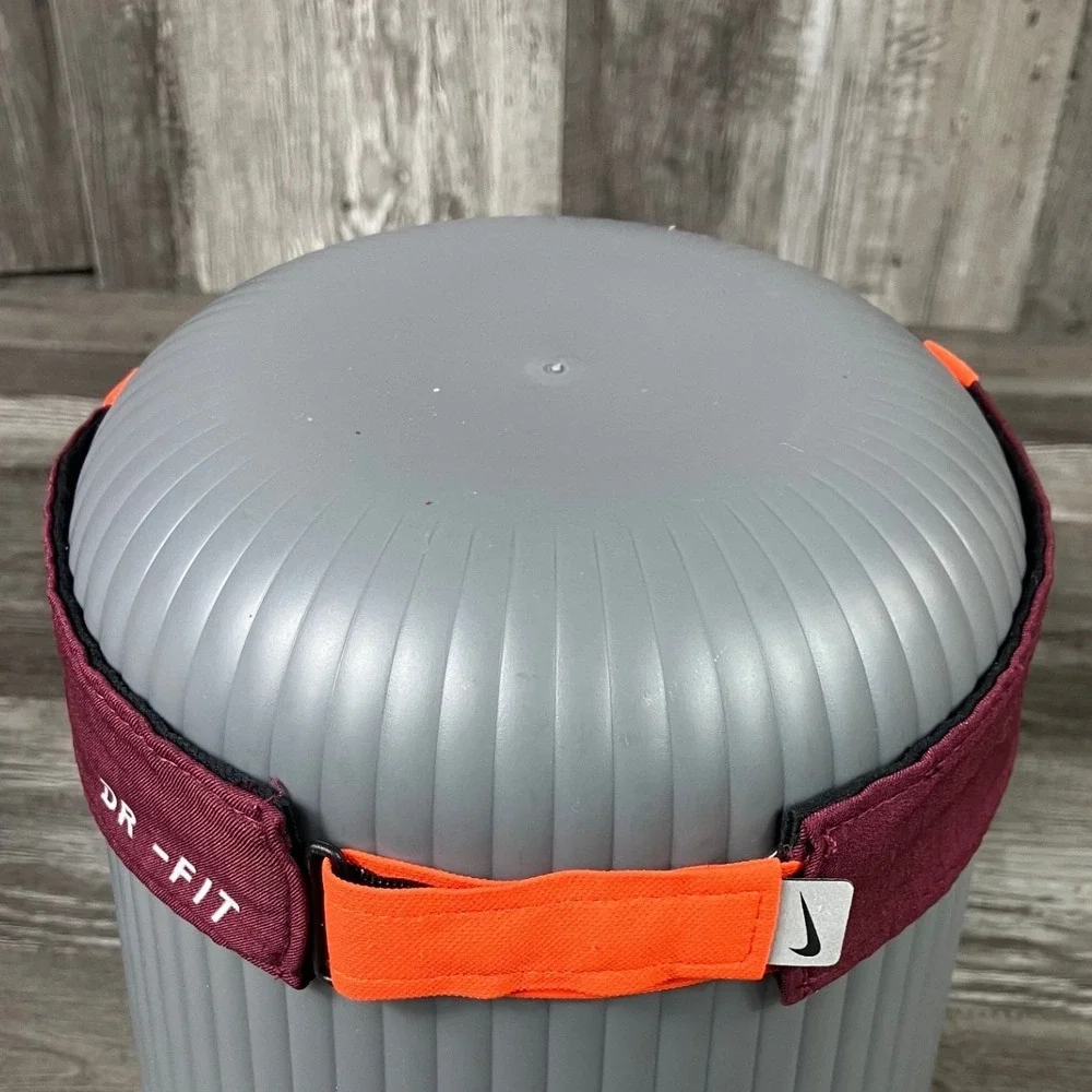Nike Virginia Tech Hokies Maroon Dri-FIT Adjustable Athletic Visor Hat VT Logo